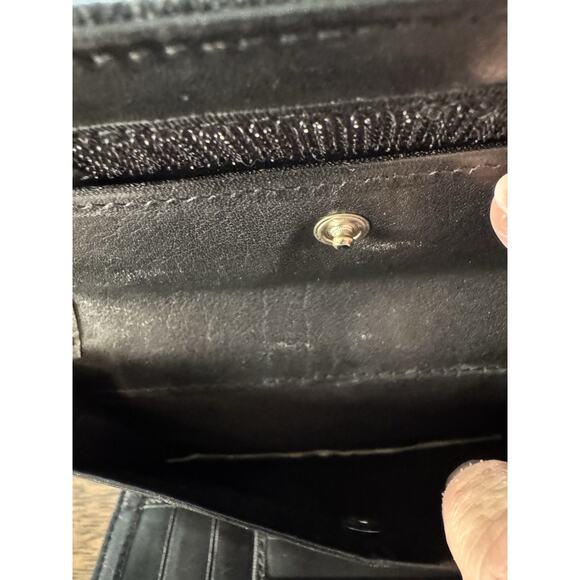 PRADA Black Fabric Large Trifold Wallet - Picture 4 of 5